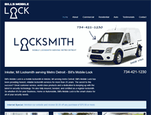 Tablet Screenshot of billsmobilelock.com